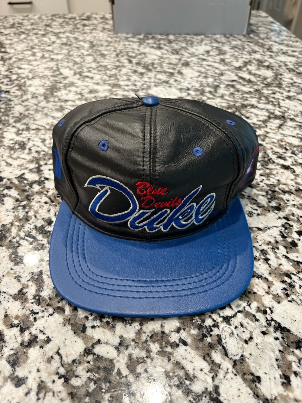 Duke Blue Devils Leather Snapback Hat